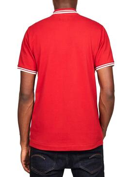 Polo G-Star Dunda Stripe Rouge Homme