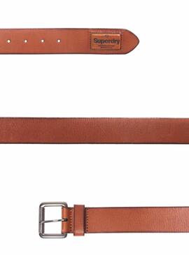 Ceinture Superdry Badgeman brun pour Homme