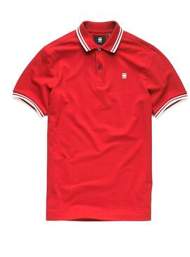 Polo G-Star Dunda Stripe Rouge Homme