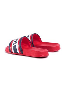 Flip flops Tommy Hilfiger Letter Rouge pour Garçon