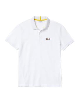 Polo Lacoste x National Geographic Blanc Leopard
