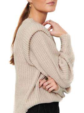 Pull Only Lexine Beige pour Femme