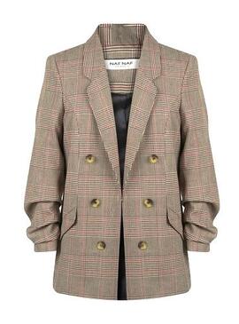 Blazer Naf Naf Eclarence Beige pour Femme