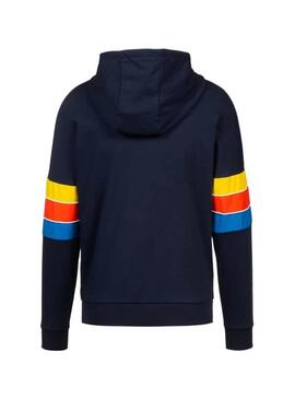 Sweat Lacoste Triple Bande Bleu marine pour Homme