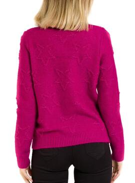Pull Naf Naf Etoiles et boutons pour Femme