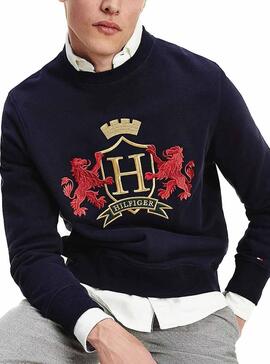 Sweat Tommy Hilfiger Icon Bleu marine Homme