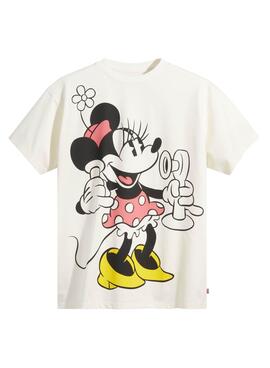 T-Shirt Levis x Disney Blanc Minnie pour Femme