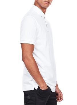 Polo G-Star Dunda blanc pour homme