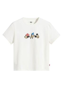 T-Shirt Levis x Disney and Friends Blanc Femme