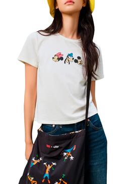 T-Shirt Levis x Disney and Friends Blanc Femme