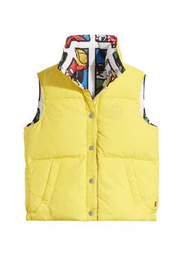 Gilet Levis x Disney Réversible Jaune Femme