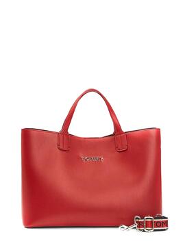 Sac à main Tommy Hilfiger Satchel Iconic Rouge Femme