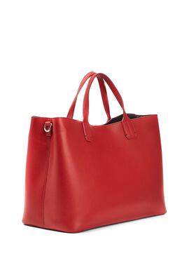 Sac à main Tommy Hilfiger Satchel Iconic Rouge Femme