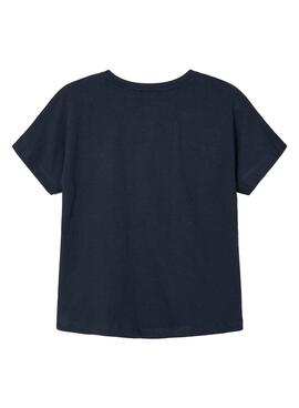 T-Shirt Name It Tixy Bleu marine pour Fille
