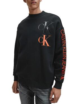 Sweat Calvin Klein Eco Series Noire pour Homme