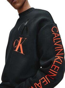 Sweat Calvin Klein Eco Series Noire pour Homme