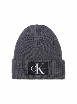 Bonnet Calvin Klein Knitted Gris pour Femme et Homme