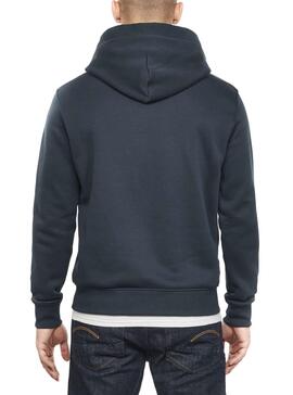 Sweat G Star Raw Applique Bleu pour Homme