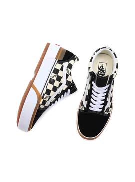 Baskets Vans Checkerboard Old Skool Stacked