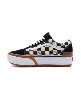 Baskets Vans Checkerboard Old Skool Stacked