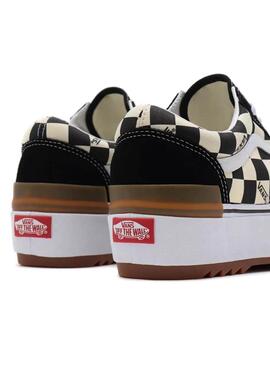 Baskets Vans Checkerboard Old Skool Stacked