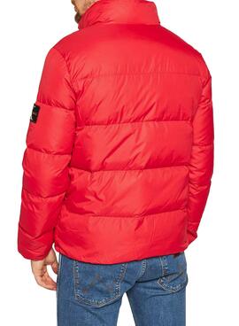 Veste Calvin Klein Puffer Rouge pour Homme