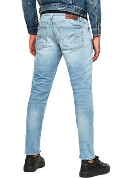 Jeans G-Star 3301 Bleu pour Homme