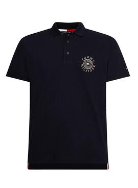 Polo Tommy Hilfiger Icon  Rond Bleu marine Homme