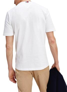 T-Shirt Tommy Hilfiger Icon Coin Blanc Homme