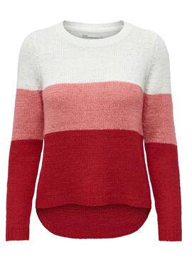 Pull Only Geena Rouge pour Femme