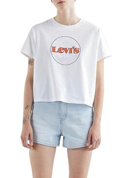 T-Shirt Levis Graphic Varsity Gris pour Femme