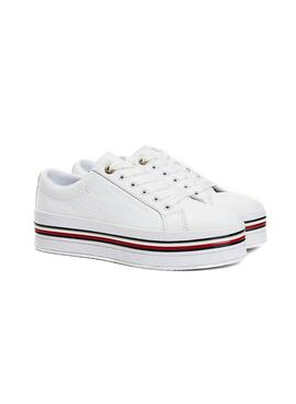 Baskets Tommy Hilfiger Corporate Flatform Blanc