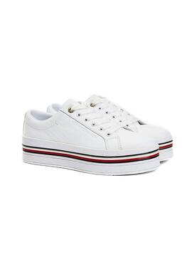 Baskets Tommy Hilfiger Corporate Flatform Blanc