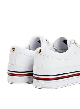 Baskets Tommy Hilfiger Corporate Flatform Blanc