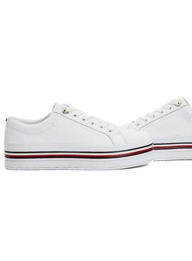 Baskets Tommy Hilfiger Corporate Flatform Blanc