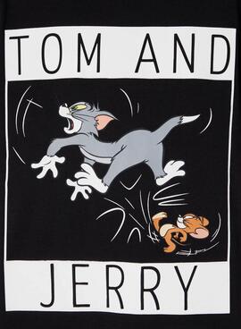 T-Shirt Name It Tom y Jerry Noir pour Garçon