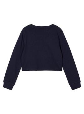 Sweat Name It Tinturn Bleu marine pour Fille