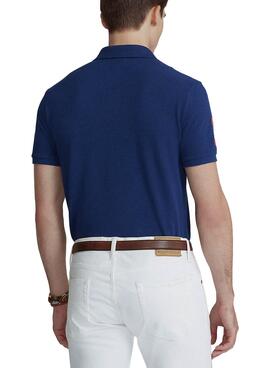 Polo Polo Ralph Lauren Triple Cheval Bleu Homme