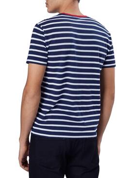 T-Shirt Polo Ralph Lauren Rayures Bleu pour Homme