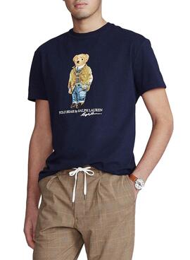 T-Shirt Polo Ralph Lauren Bear Bleu Marine pour Homme