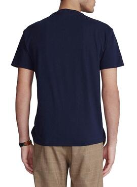 T-Shirt Polo Ralph Lauren Bear Bleu Marine pour Homme
