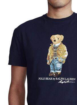 T-Shirt Polo Ralph Lauren Bear Bleu Marine pour Homme