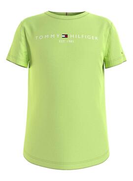 T-Shirt Tommy Hilfiger Essential Vert pour Fille
