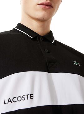 Polo Lacoste Sport Couleur Block Noir pour Homme