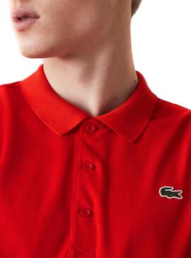 Polo Lacoste Sport Otomán Rouge pour Homme