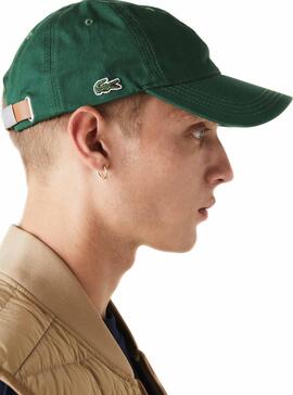 Casquette Lacoste Live Contrast Vert pour Homme