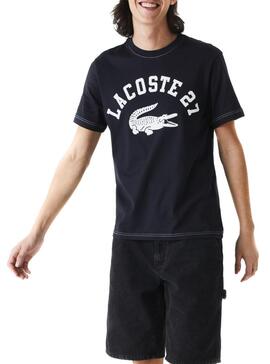 T-Shirt Lacoste TH0061 Bleu marine pour Homme