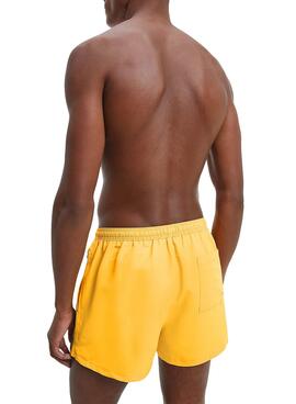 Slip de bain Calvin Klein Drawstring Jaune Homme