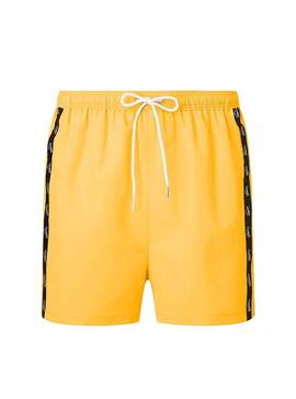 Slip de bain Calvin Klein Drawstring Jaune Homme