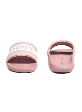 Flip flops Lacoste Croco Slide Rose pour Femme